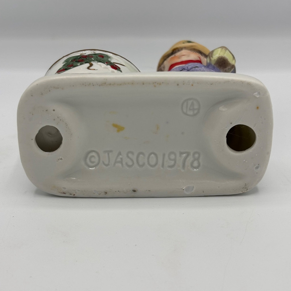 Vintage Jasco Luvkins 1978 Christmas Hobo Boy Candle Holder Toothpick Figurine - Picture 16 of 16